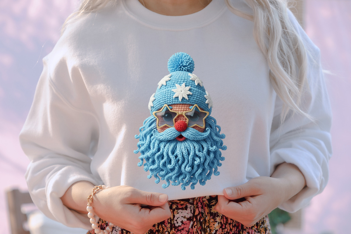 Crochet Christmas Faux Yarn Santa Pn, an Illustration by designcity5 (Photo 3 of 8)