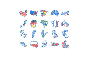 country world map global travel, an Object Illustration by pikepicture