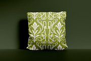 Green Floral Art Nouveau Pattern, a Pattern Graphic by Neermana (Thumbnail 2 of 5)
