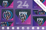 Social Media Pack | Gym Training, a Social Media Template by Amber Graphics (Thumbnail 1 of 10)