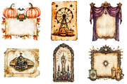 Halloween Old Tickets Clipart Bundle, a Seasonal Illustration by CitraGraphics (Thumbnail 3 of 8)