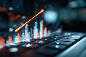 Data trends shown on computer screen, a Photo by Beautiful things