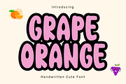 Grape Orange, a Sans Serif Font by DN Creative (Thumbnail 1 of 7)