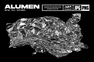 Alumen - Metal Foil Textures, a Texture Graphic by FLYERWRK