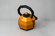 Tea kettle favor - 3d papercraft, a Print Template by PAPER amaze (Thumbnail 2 of 5)