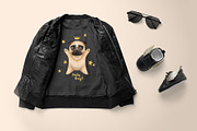 Big collection of cute pugs, an Animal Illustration by YuNa (Thumbnail 6 of 8)