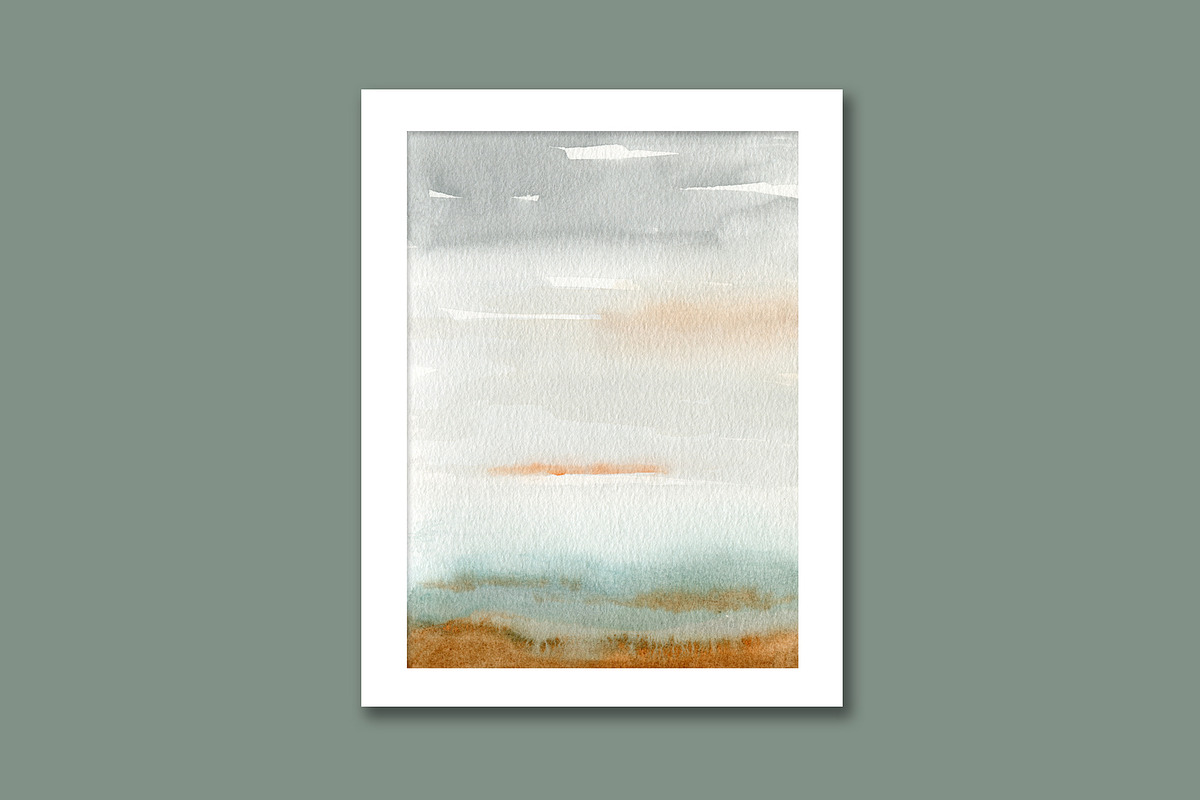 Minimalist Watercolor Landscapes, a Background Graphic by Marmoris.Arts (Photo 23 of 23)