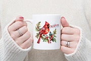 Cardinal Christmas PNG Bundle, a Graphic by CraftlabSVG (Thumbnail 7 of 15)