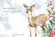 Christmas Watercolor Woodland, an Animal Illustration by Catherine Wheel (Thumbnail 20 of 22)