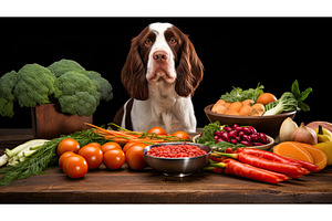 nutrition dog raw diet ai generated, a Food & Drink Photo by pikepicture
