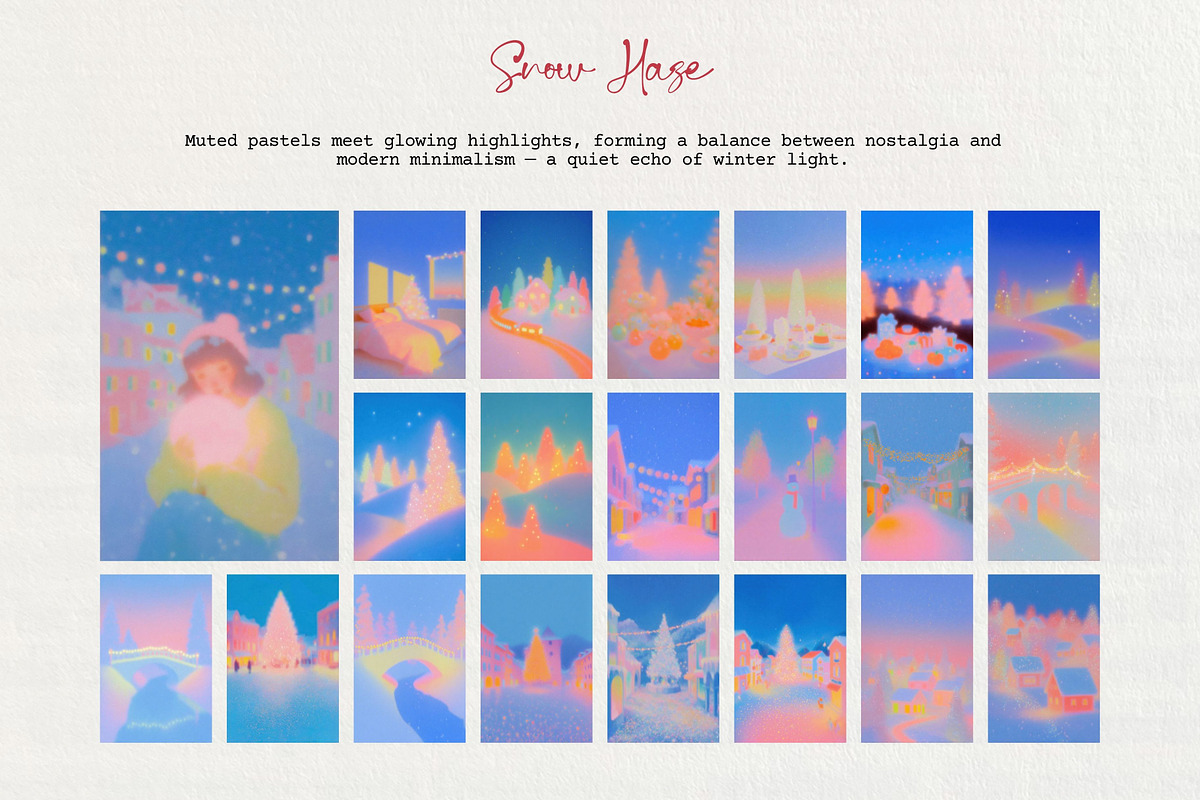 Snow Haze: 73 Dreamy Textures, a Background Graphic by Veyla (Photo 6 of 11)