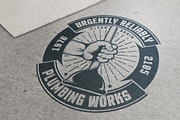 Plumbing retro logos, a Branding & Logo Template by Agor2012 shop (Thumbnail 3 of 5)