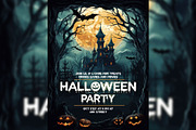 DARK HALLOWEEN FLYER TEMPLATE, a Flyer Template by Griffin Designs (Thumbnail 1 of 3)