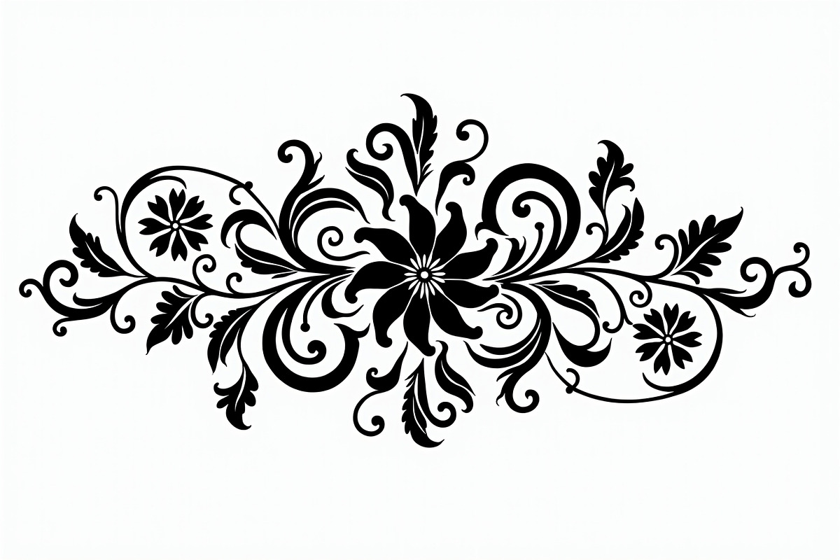Vintage Flower Ornament Set, an Illustration by Creativeshirt (Photo 7 of 21)