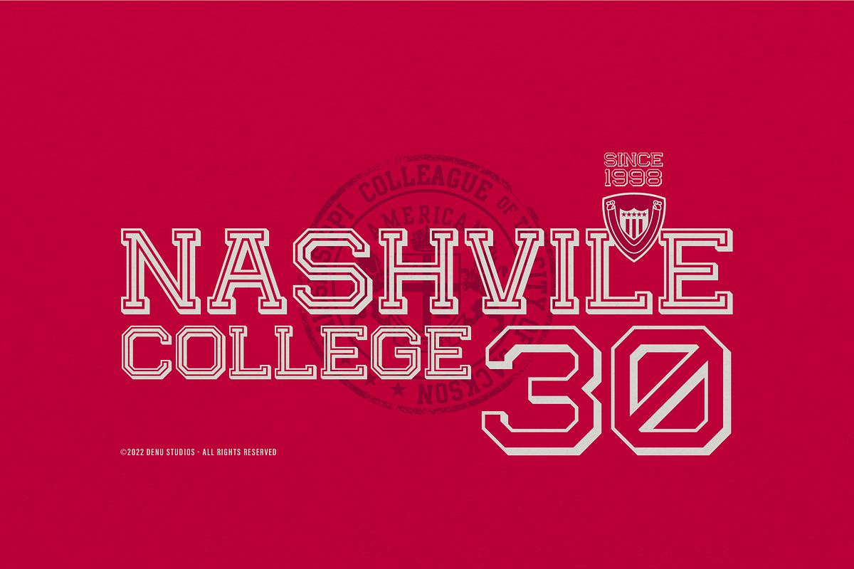 Absolute Glory Champ | Sport Varsity, a Slab Serif Font by Denustudios (Photo 5 of 12)