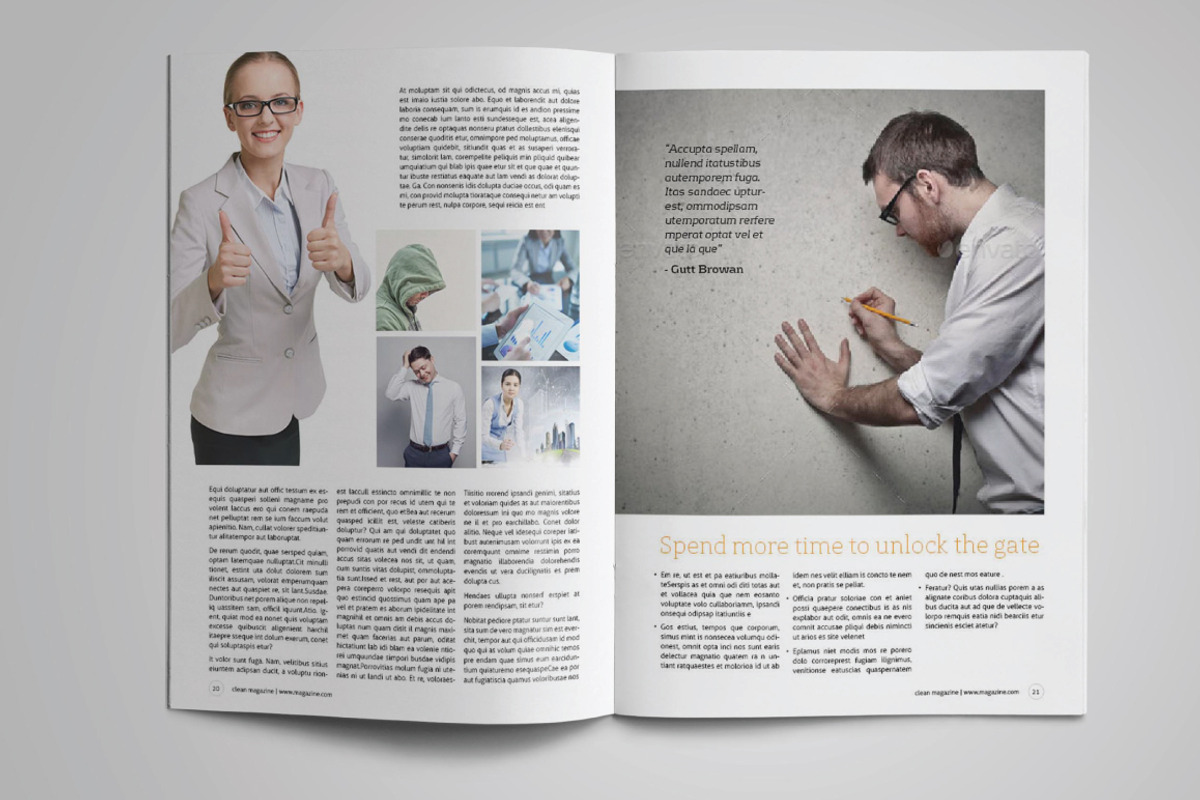 Corporate Magazine Template, a Magazine Template by GreenDesign