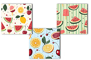 Hand-Drawn Summer Pattern Bundle, an Illustration by OK Design (Thumbnail 2 of 4)