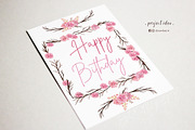 Roses Watercolor floral frames 028, an Illustration by Drawberx (Thumbnail 9 of 10)