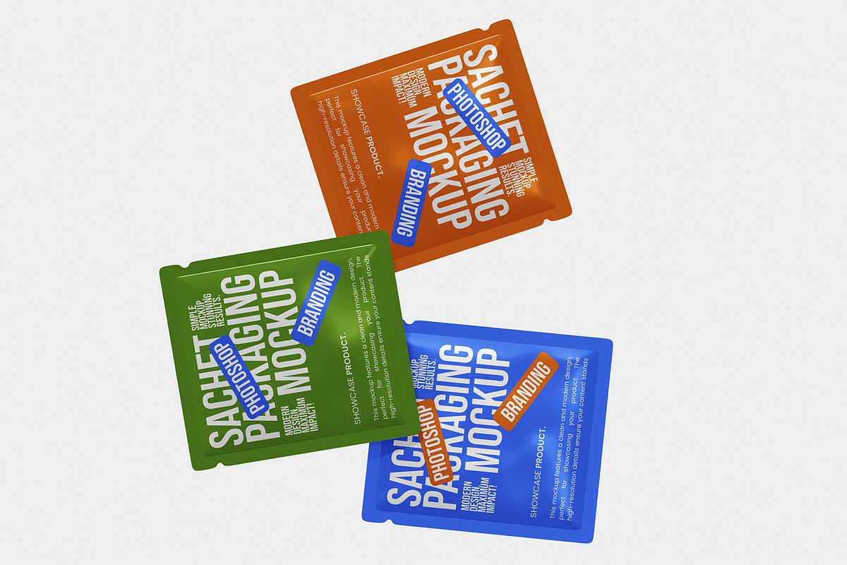 Sachet Mockup, a Packaging Mockup by Unerispace (Photo 3 of 4)
