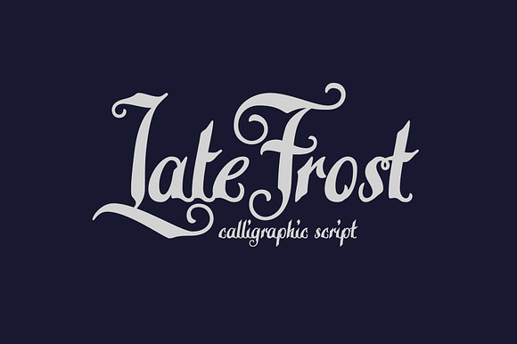 Late Frost font preview 7
