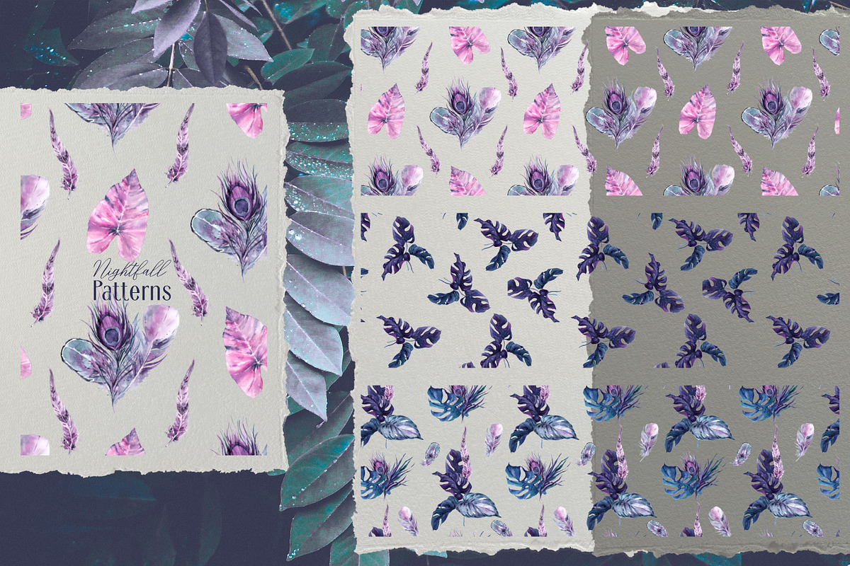 Nightfall Tropics Watercolor Set, an Illustration by Cat In Colour (Photo 11 of 11)