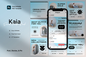 Kaia - Fashion Social Media Pack