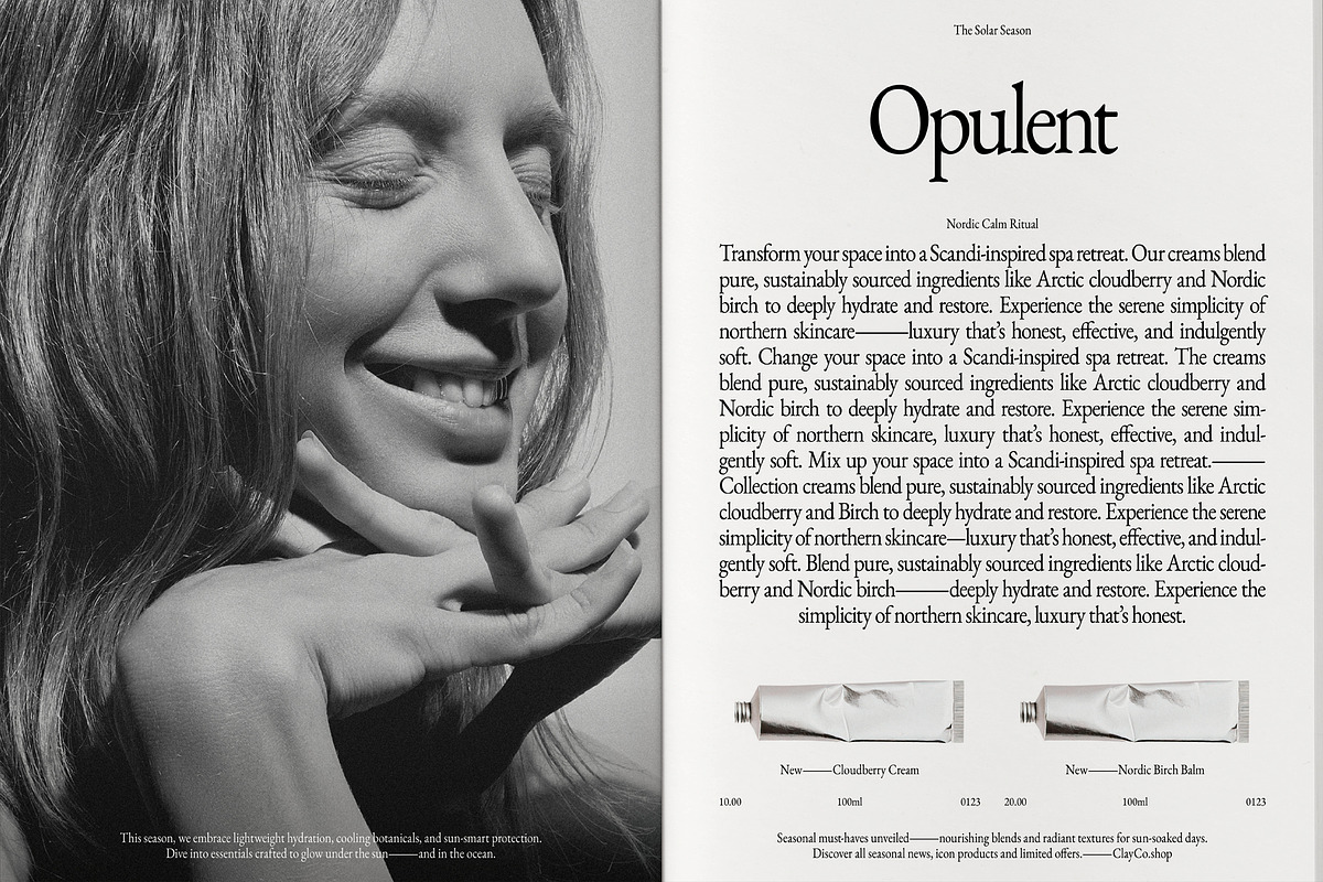 Product Brand Magazine Template⸻Clay, a Magazine Template by Studio Viita (Photo 6 of 11)