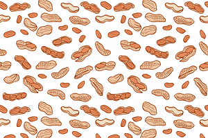 6 Nuts Seamless Patterns