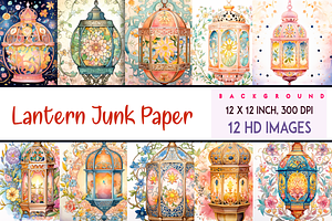 Whimsical Lantern Junk Paper