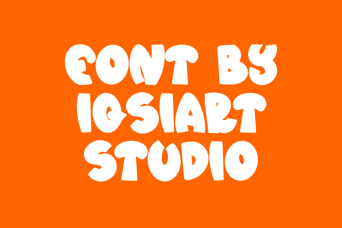 Komas Cartoon Font, a Sans Serif Font by Iqsiart Studio (Photo 4 of 7)