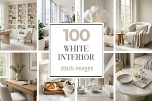 White Interior Stock Photo Bundle, an Architecture Photo by Selenique Studio