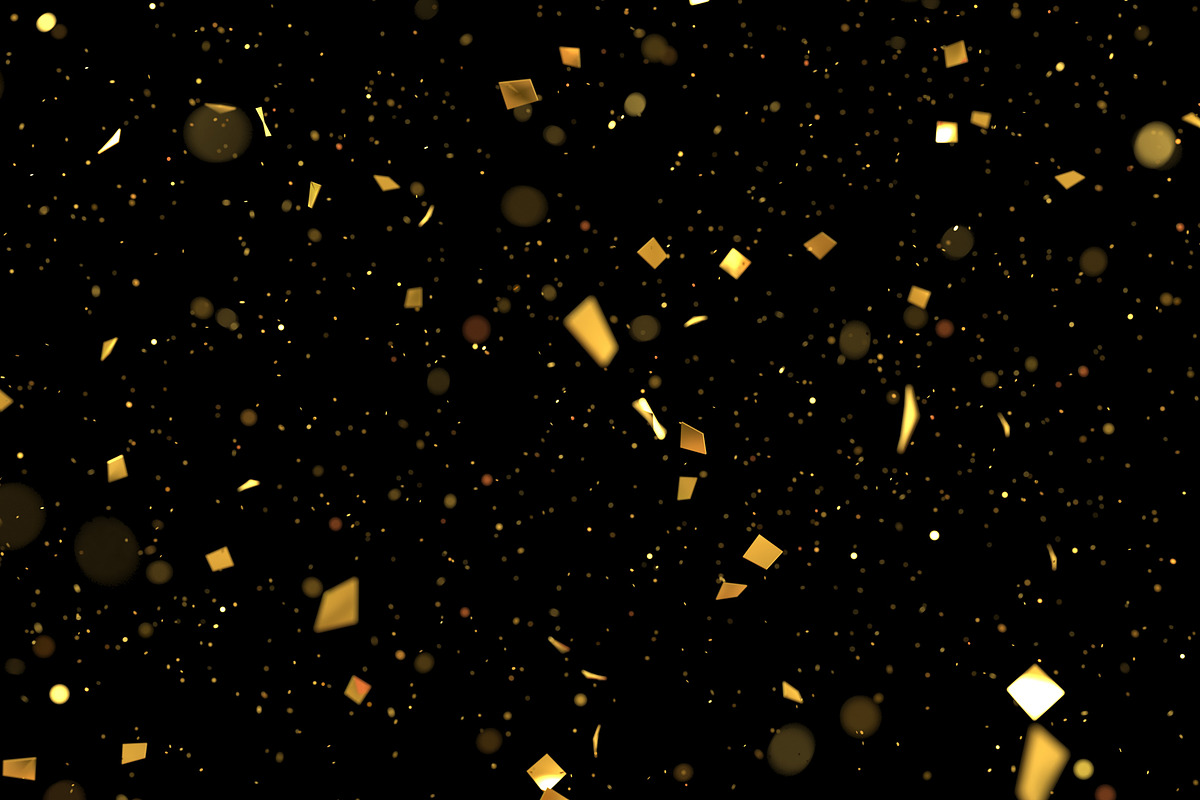 golden confetti, a Decorative Illustration by Leone_v