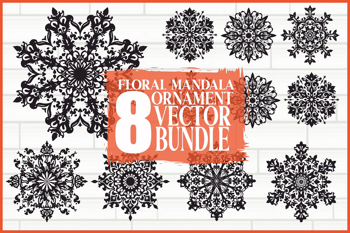 Mandala Laser Cut Files, an Illustration by balal (Photo 1 of 9)