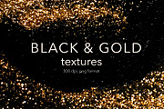 Black & Gold textures, a Texture Graphic by Vera●Suleimanova (Thumbnail 1 of 10)
