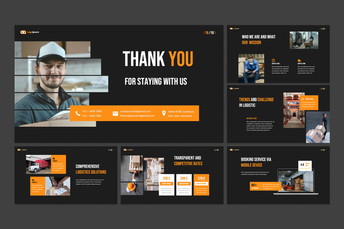 Logistic Company PowerPoint, a Presentation Template by Antstheme (Photo 2 of 2)