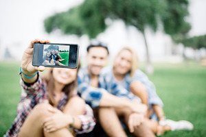 Self portrait in the park