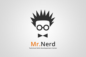 Mr.Nerd Logo Template