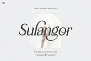 Sulangor, a Serif Font by Mantype Studio (Thumbnail 1 of 14)