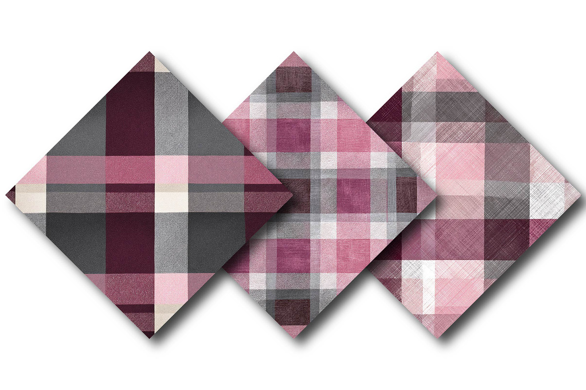 Plaid Asymmetric Design Pattern, an Illustration by DreamPrint404 (Photo 4 of 4)
