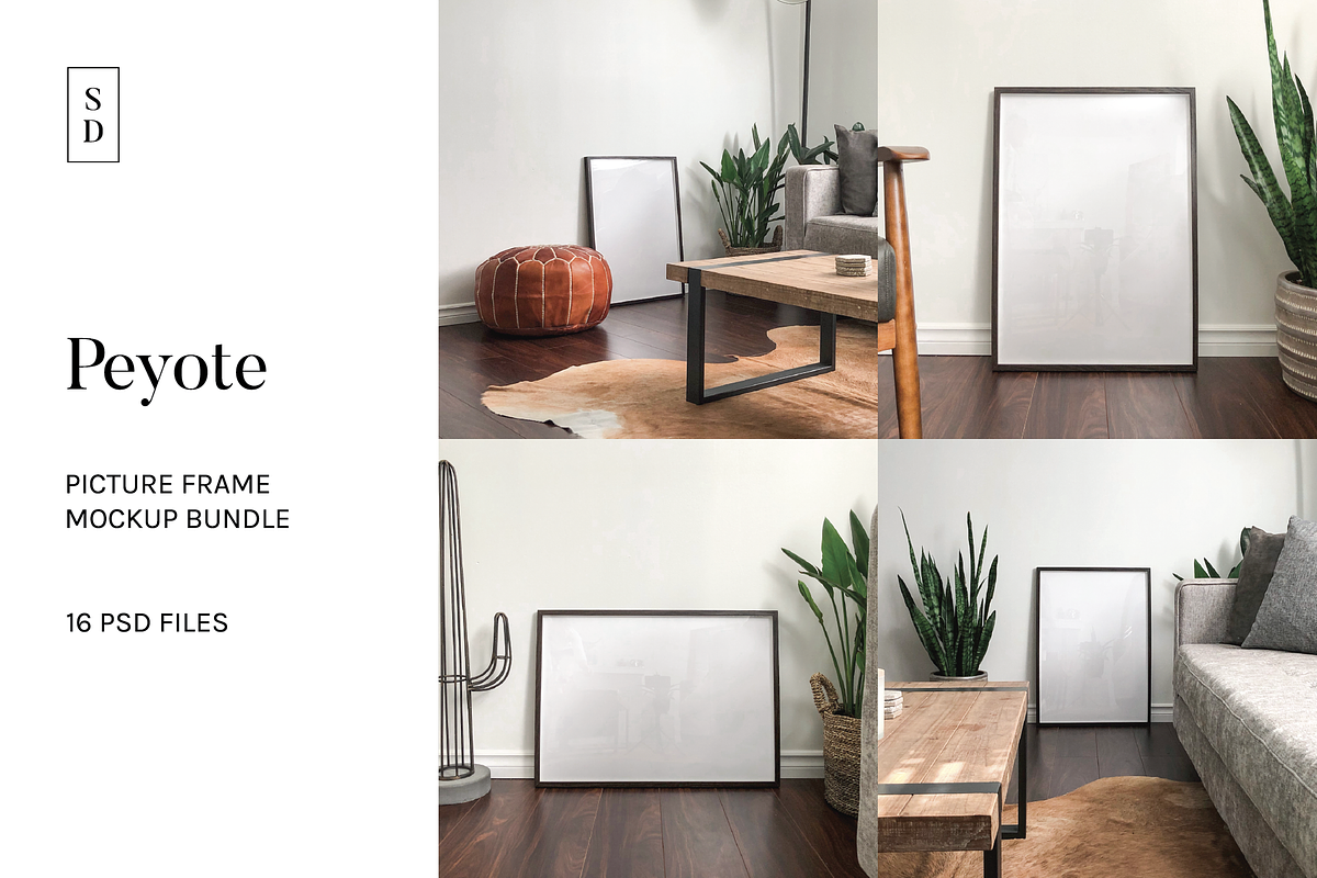 Frame Mockup Bundle - Peyote, a Household Mockup by Saguaro Digital (Photo 1 of 7)