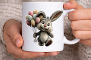 Whimsical Easter Bunny Clipart PNG, a Seasonal Illustration by Canvas Craft (Thumbnail 6 of 7)