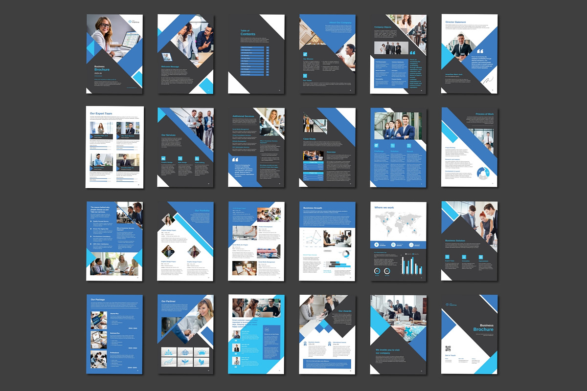Company Profile Brochure Canva, a Brochure Template by TheBrightGrap (Photo 9 of 10)