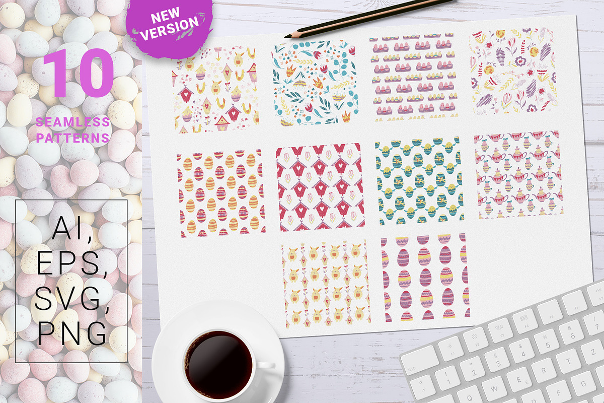Fresh Eggs - Easter design kit, an Object Graphic by Gray Cat Graphics (Photo 9 of 15)