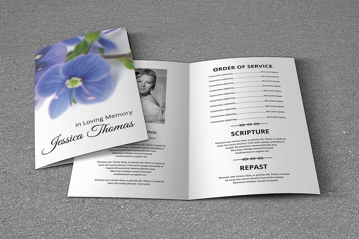 Funeral Program Template-V265, a Brochure Template by Template Shop (Photo 1 of 4)
