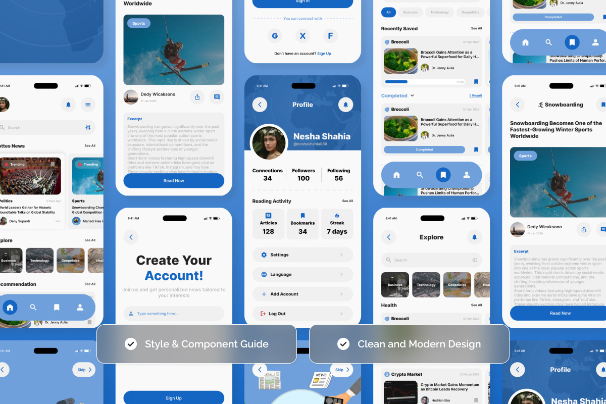NewsPulse - News & Media Mobile App, an App Template by twinstd (Photo 3 of 5)