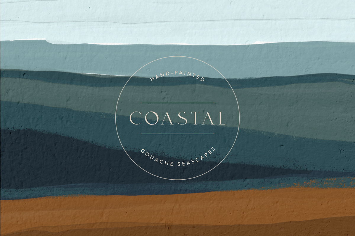 Coastal - Gouache Seascapes, a Texture Illustration by Opal Creative (Photo 2 of 10)