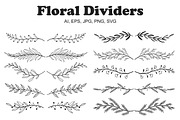 Hand Drawn Floral Dividers Pack, a Decorative Illustration by alexdndz (Thumbnail 1 of 6)