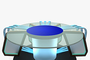 TV Studio News Desk 7, a Furniture 3D Model by akerStudio (Thumbnail 7 of 10)