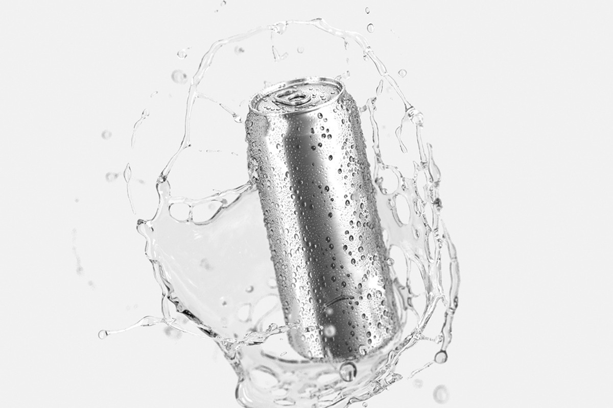 Aluminum Can With Splash 3D Model, an Object 3D Model by rebrandy (Photo 1 of 7)