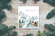 Winter woodland Clipart, Evergreen, an Illustration by SimpleWishesArt (Thumbnail 3 of 3)